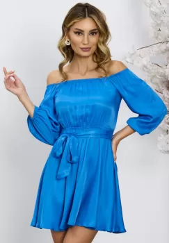 Rochie Eleganta Doralina Albastra imagine