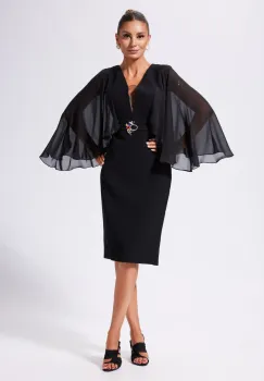 Rochie eleganta Francia Neagra imagine