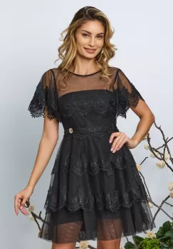 Rochie eleganta Gwen Neagra imagine