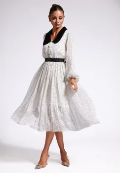 Rochie eleganta Helga Ecru imagine