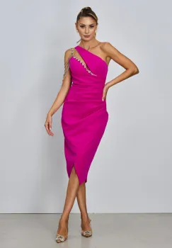 Rochie eleganta Justinne Fucsia imagine