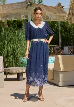 Rochie eleganta Norica Bleumarin imagine