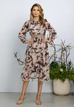 Rochie eleganta Saraia Nude Multi imagine