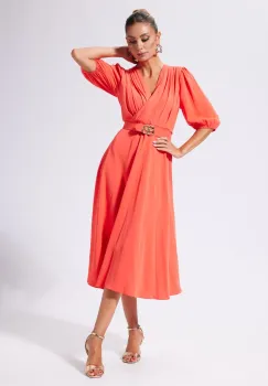 Rochie eleganta Selora Orange imagine