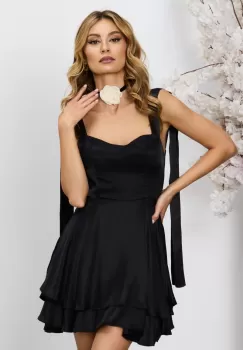 Rochie eleganta Tiffany Neagra imagine