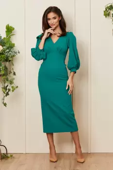 Rochie Eleni Verde imagine