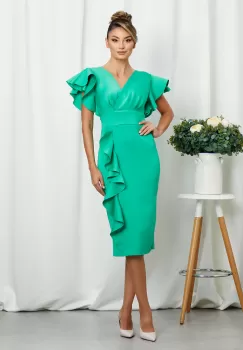 Rochie Elisa Verde Deschis imagine