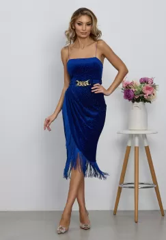 Rochie Fringe Albastra imagine