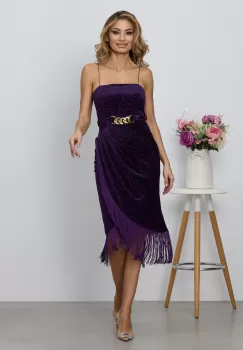 Rochie Fringe Violet imagine