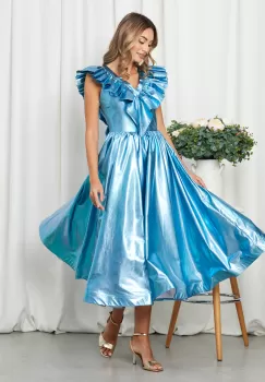 Rochie Glittery Albastra imagine