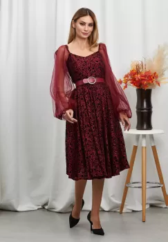 Rochie Gwendoline Bordo imagine