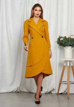 Rochie Ika Galben Mustar imagine