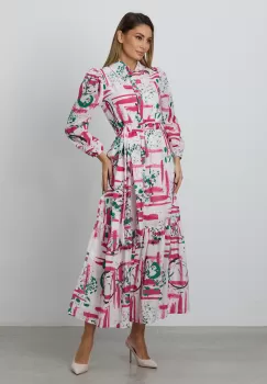 Rochie Iulia Fucsia Multi imagine