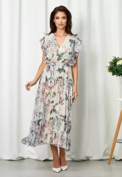 Rochie Judy Nude Floral imagine