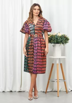 Rochie Kamari Orange Multi imagine