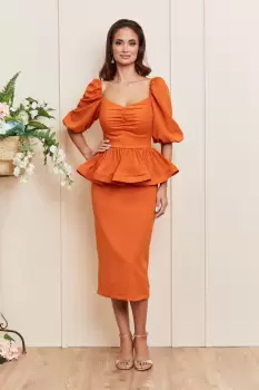 Rochie Karla Orange imagine