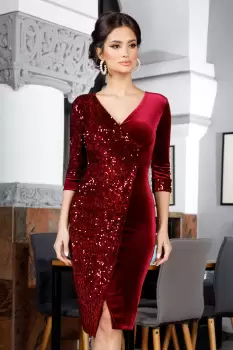 Rochie Leonor Bordo imagine