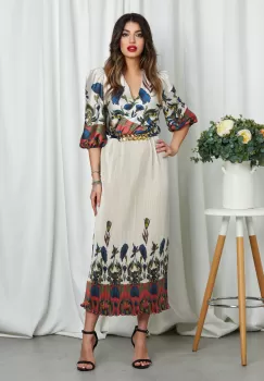 Rochie Louise Albastru Floral imagine