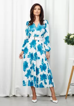 Rochie Malina Albastru Floral imagine