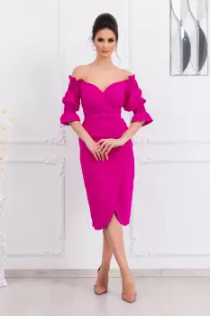 Rochie Minola Ciclam imagine