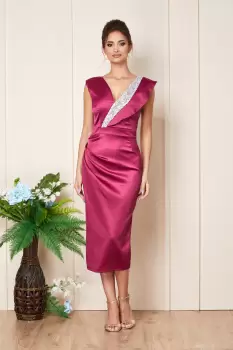 Rochie Moze Emerald Magenta imagine