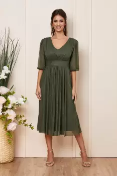 Rochie Nicolette Kaki imagine