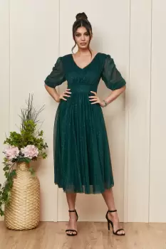 Rochie Nicolette Verde imagine