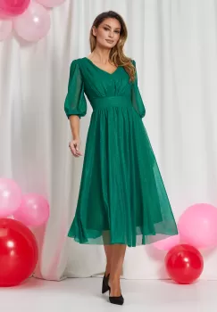 Rochie Nicolette Verde Deschis imagine