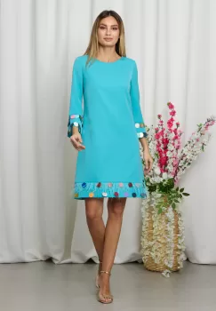 Rochie Odette Turcoaz imagine