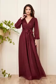 Rochie Ophelia Bordo imagine