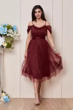 Rochie Queeny Bordo imagine