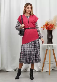 Rochie Ranya Ciclam imagine