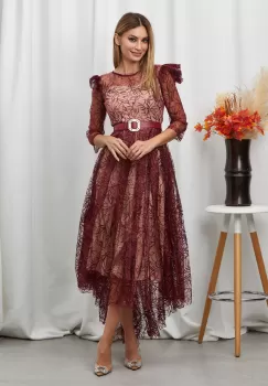 Rochie Reveal Bordo imagine