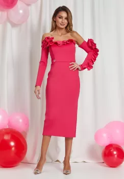 Rochie Romina Fucsia imagine