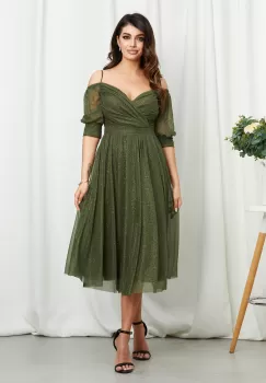 Rochie Rosalinda Kaki imagine