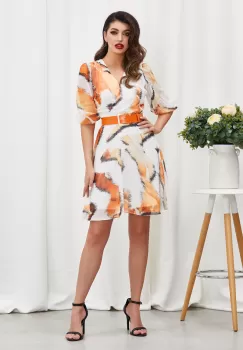 Rochie Roxanne Orange Multi imagine