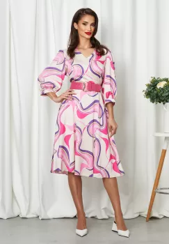 Rochie Savina Ciclam imagine