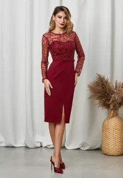 Rochie Sophy Bordo imagine