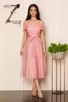 Rochie Sugar Peach  imagine