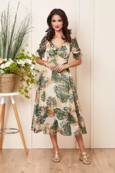 Rochie Xenya Verde Multi imagine