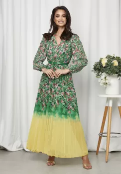 Rochie Yazmin Verde Multi imagine