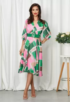 Rochie Yudith Verde Multi imagine